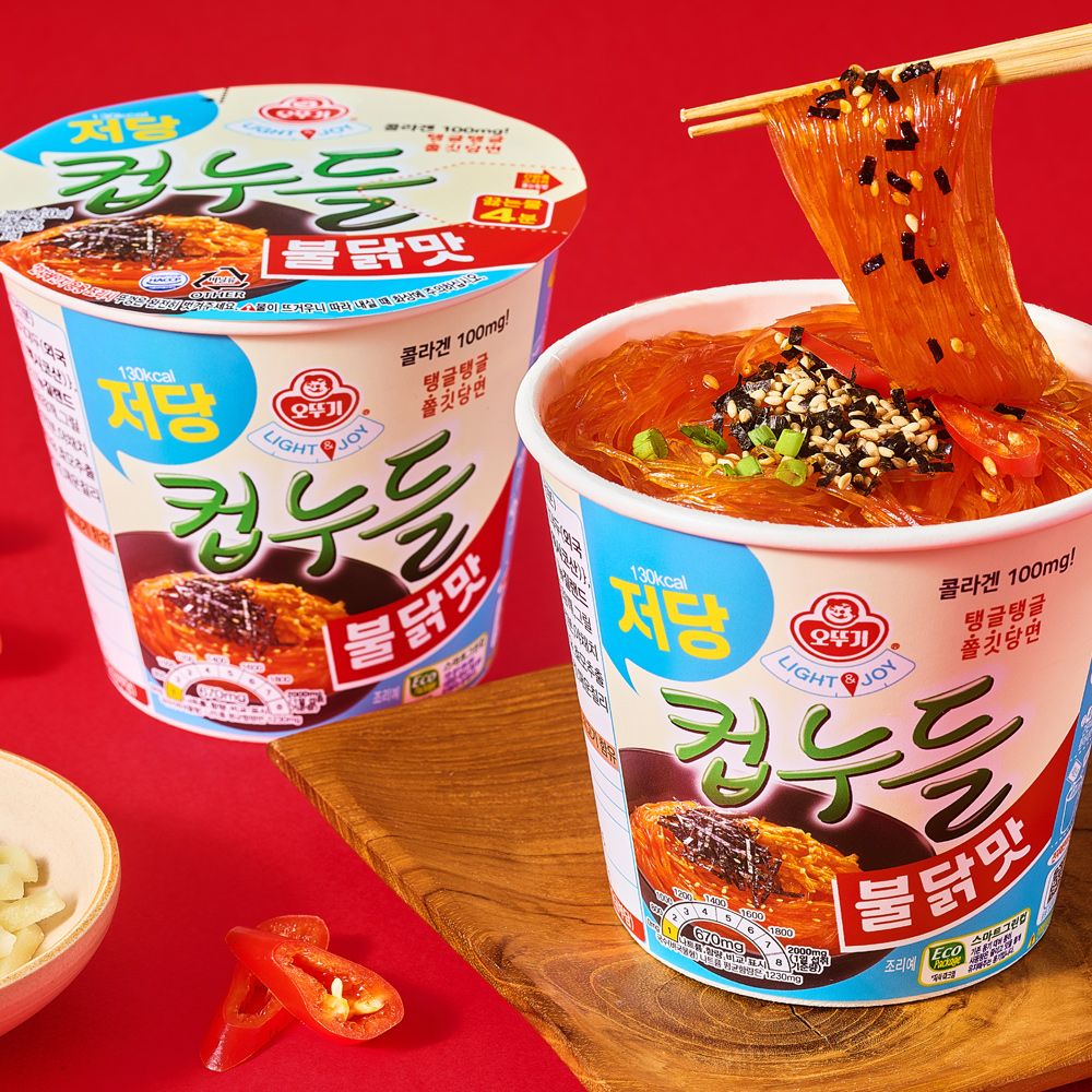 오뚜기 LIGHT&JOY 저당컵누들 불닭맛 42g 6개 이미지 4