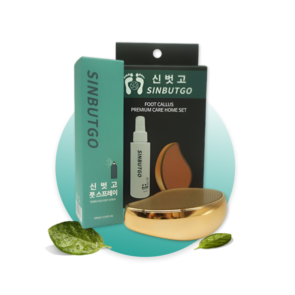 신벗고 발각질제거제 풋 스프레이 브러쉬 각질제거기 풋 케어 필링 세트 - 상세 이미지 4