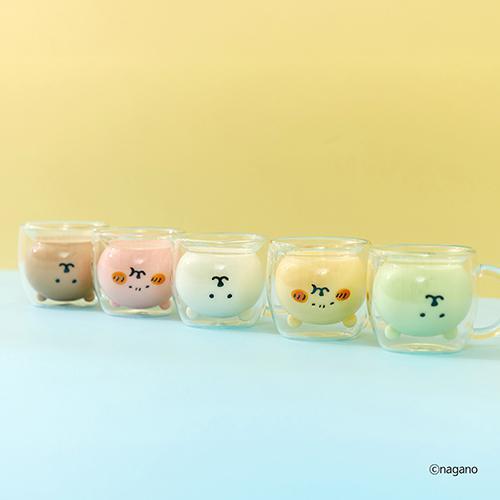담곰이 이중 모양 유리 컵 농담곰 내열 음료 식기 캐릭터 굿즈 230ml, 1개, 삐짐 담곰(핑크) - 상세 이미지 2