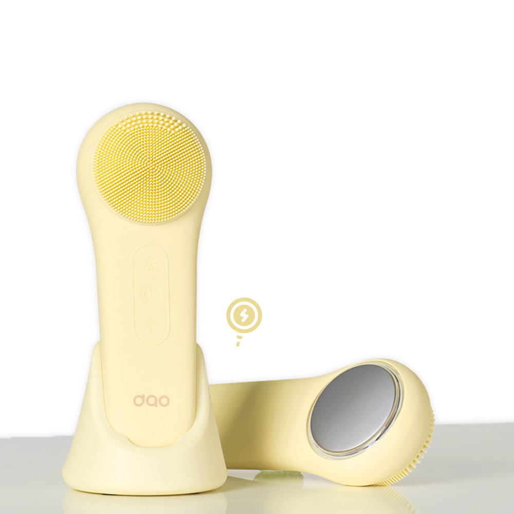 글로우텀 진동클렌저 LED테라피 온열 쿨링 실리콘브러쉬 진동세안기 피지제거 모공 클렌징