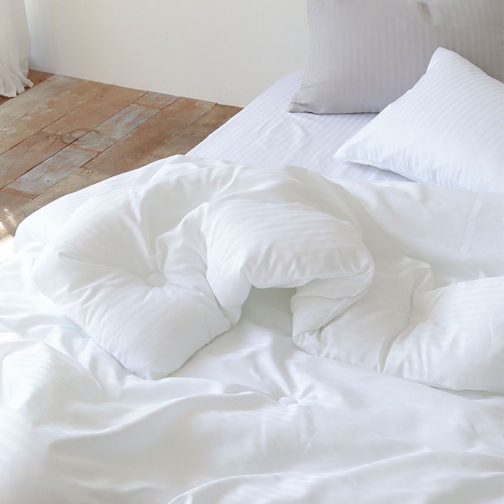 프리즈 먼지없는 호텔이불 광폭 마이크로 도비 스트라이프 항균 사계절 차렵이불 SS