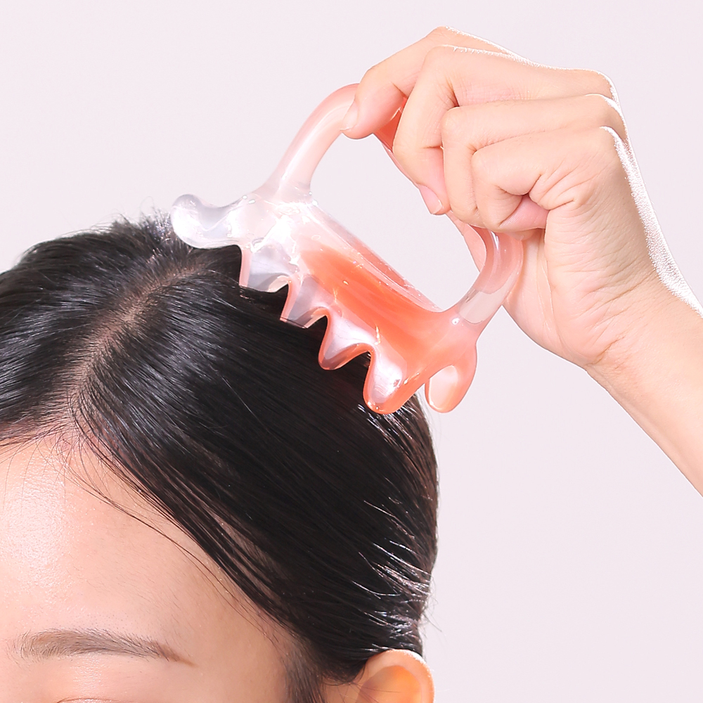 모매착 괄사 마사지 얼굴 마사지기 종아리 두피 목 승모근 경락 림프순환 바디괄사 - 상세 이미지 4