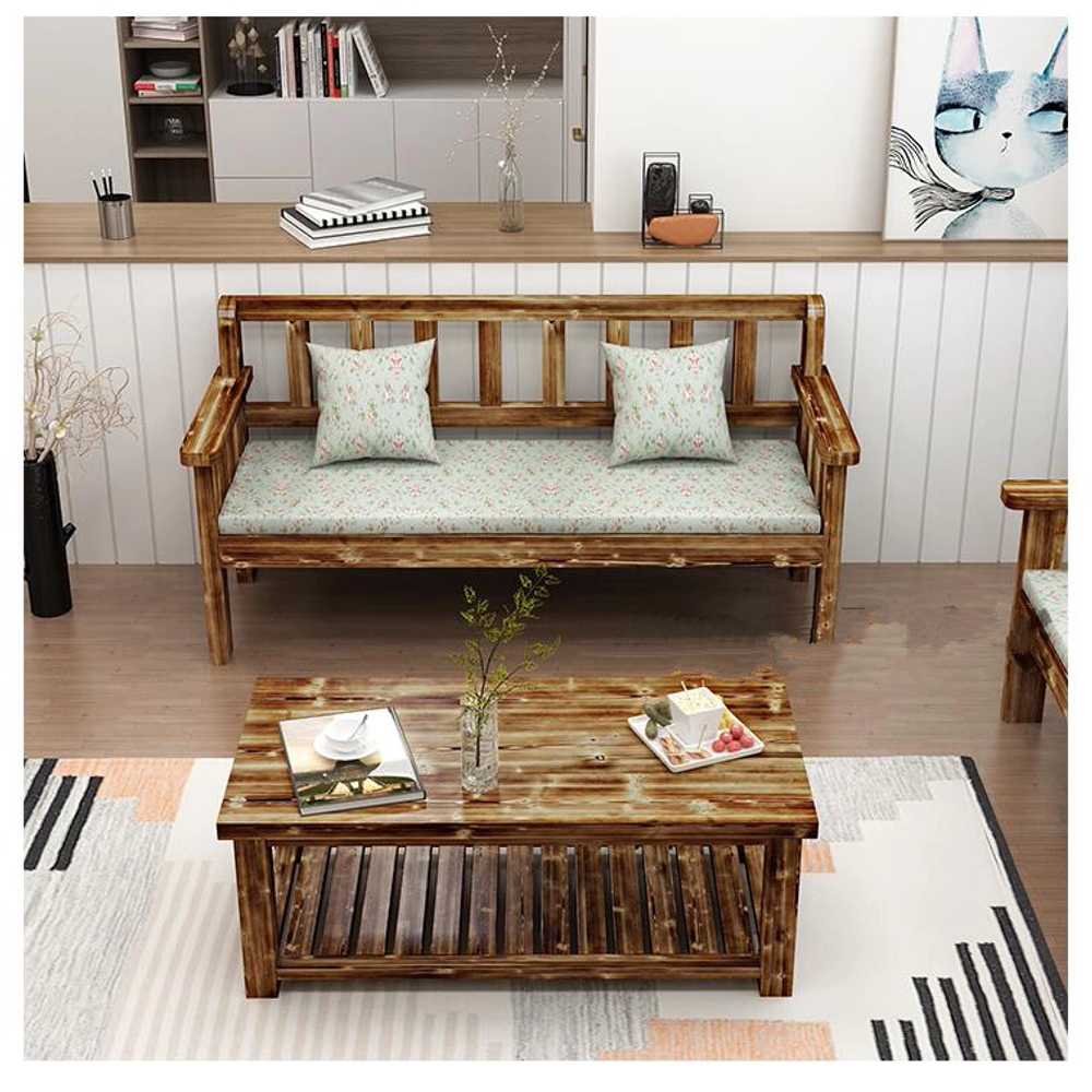 원목 소파 평상 프레임 벤치 친환경 나무벤치 거실 80cm - 상세 이미지 4
