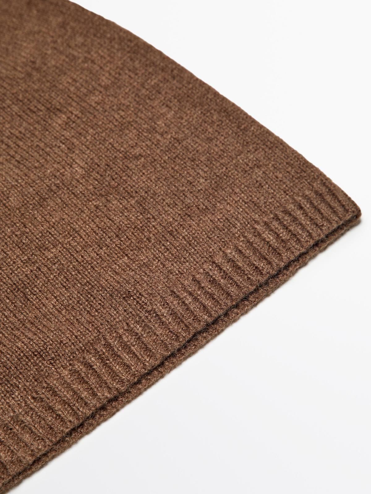 마시모두띠 울블렌드 파인 니트 롱 비니 4613/609 BROWN - 상세 이미지 2