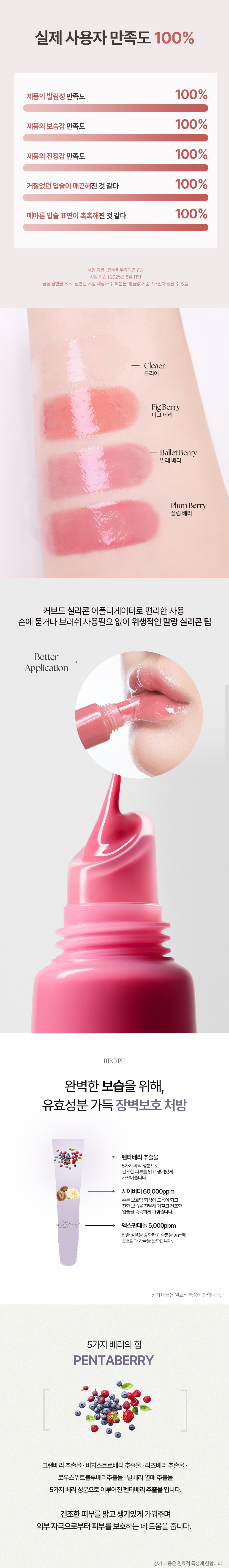 korean pentaberry panthenol lip treatment