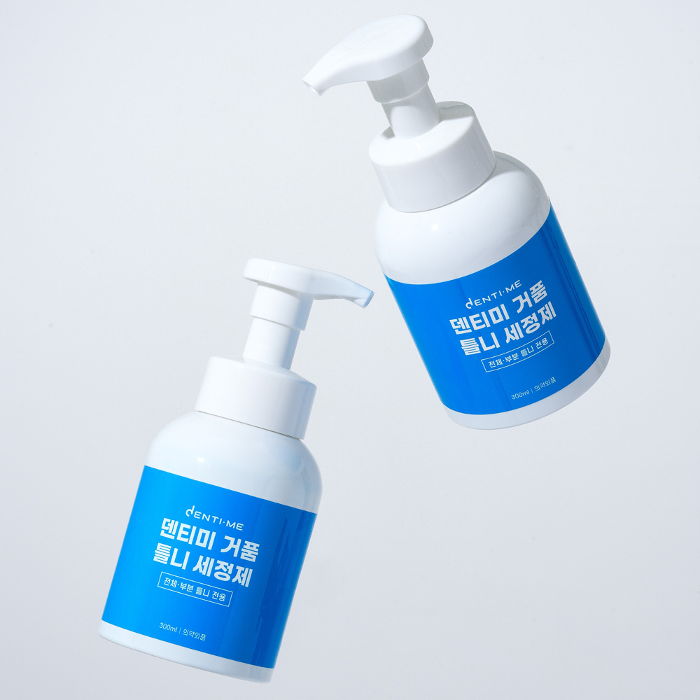 덴티미 거품 틀니세정제 300ml 의치세정제 틀니세척 거품형 폼타입 클리너 - 상세 이미지 4