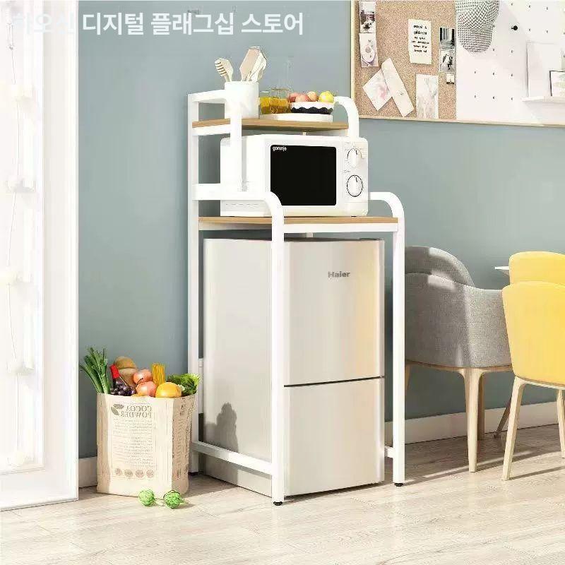 소형 냉장고 선반 전자레인지 렌지대 주방 틈새 수납 - 상세 이미지 3