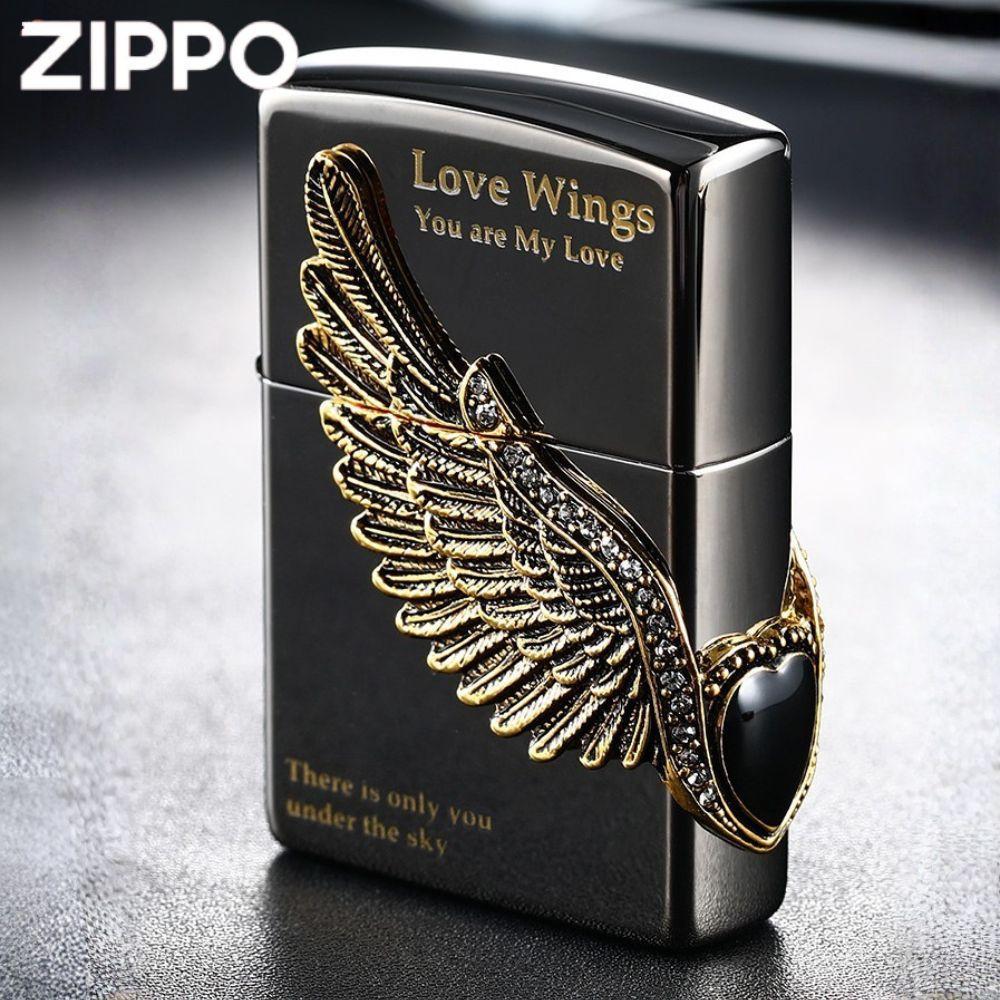 ZIPPO 라이터 (선물상자세트) 블랙아이스윙 핸드메이드 지포라이터 남자친구 생일 - 상세 이미지 3