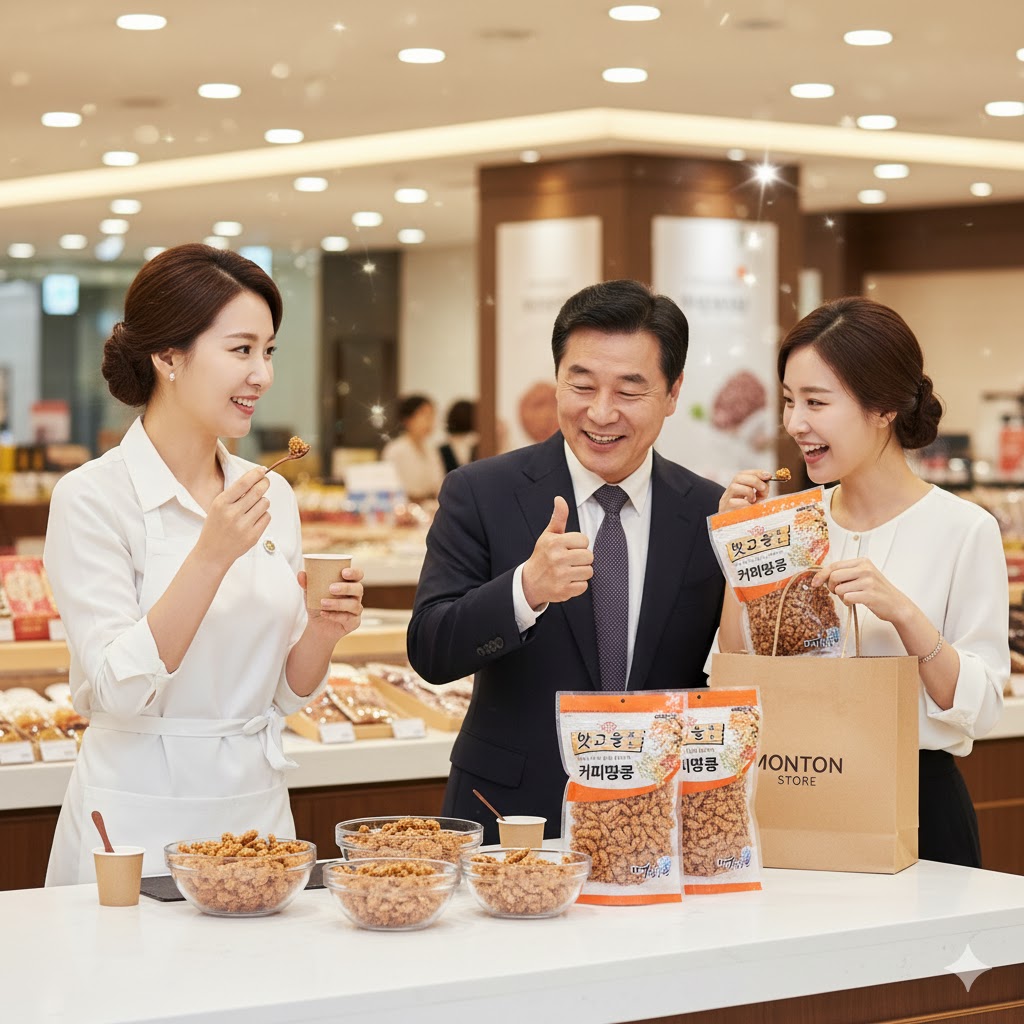 명식품본사 커피땅콩 대포장 술안주 맥주 편의점 써비스 안주 간식 1kg, 1개 - 상세 이미지 3