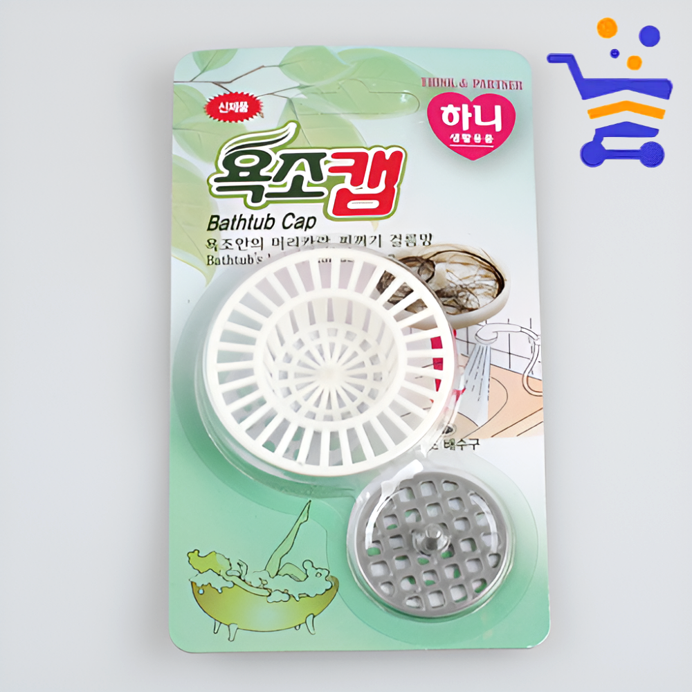 욕조캡 세면대 욕조 머리카락 거름망 하수구 배수구 트랩 (색상랜덤) - 상품 이미지