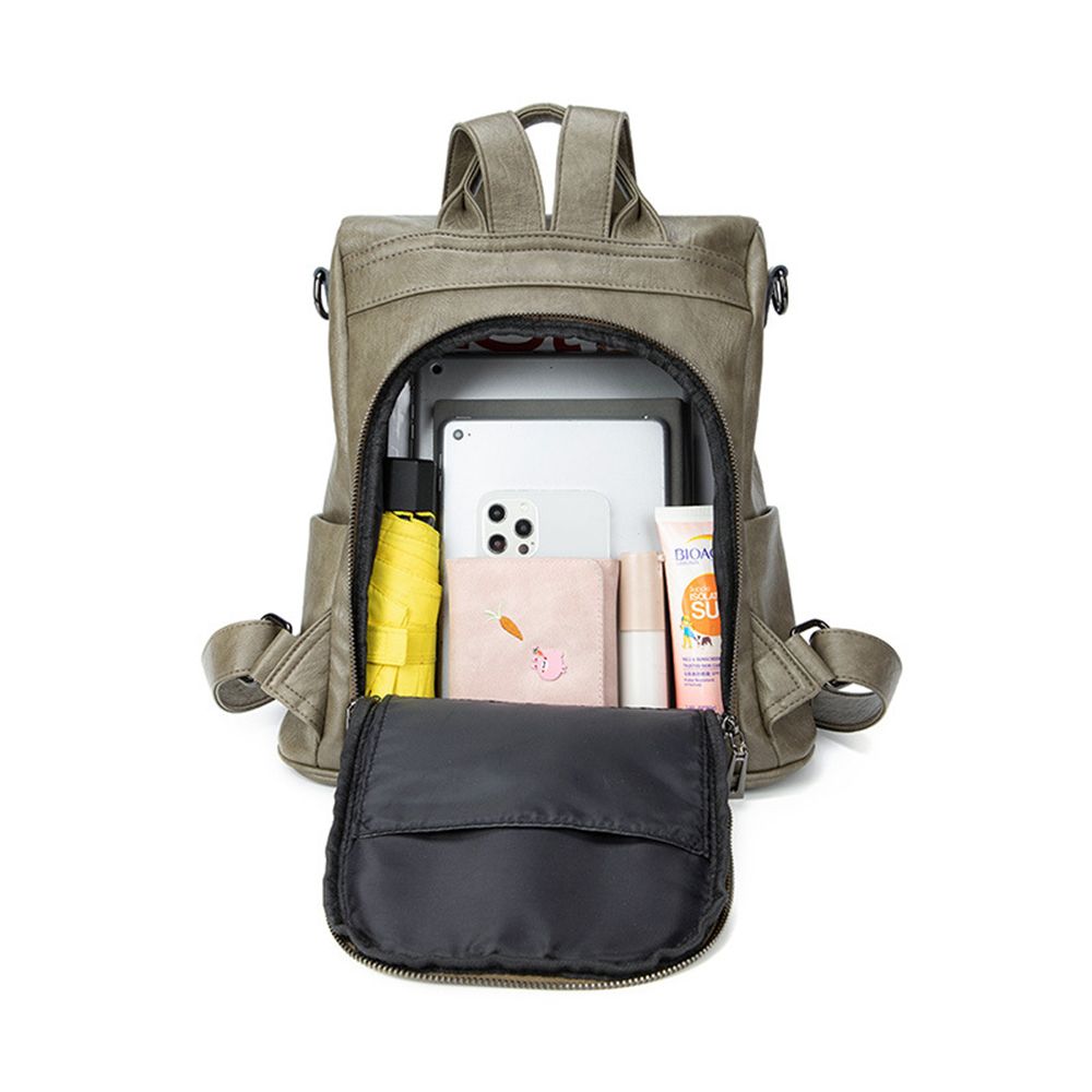 여성 가죽 백팩 데일리 경량 패션 직장인 캐주얼 배낭