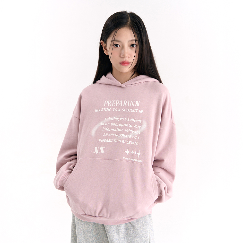 더데이걸 박시핏 후드 맨투맨 TGMH25T01 - 상세 이미지 2