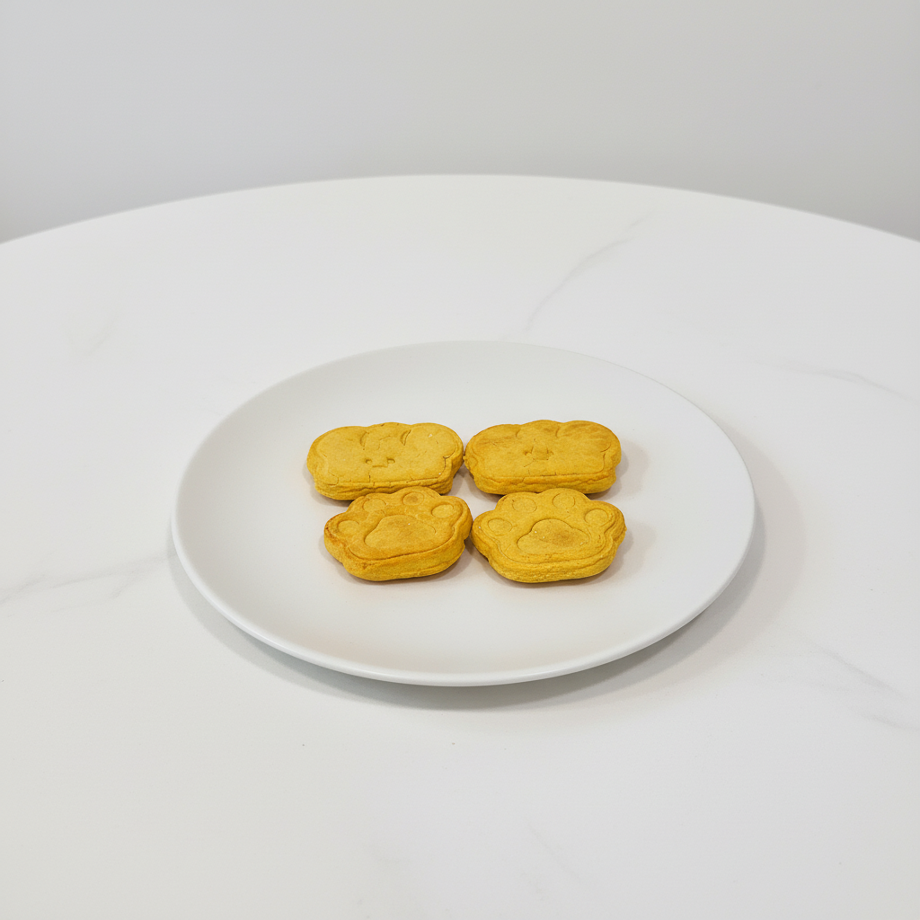 댕심당 강아지 수제 간식 댕쿠키 4p 무방부제 무첨가물 건강 애견간식 핸드메이드 - 상품 이미지