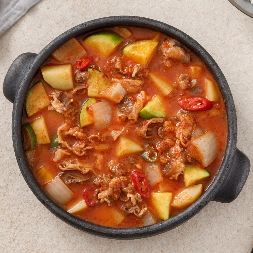 [푸딩팩토리] 우삼겹 고추장찌개 320g 가정식 한끼요리 밥도둑 간편집밥 이미지 6