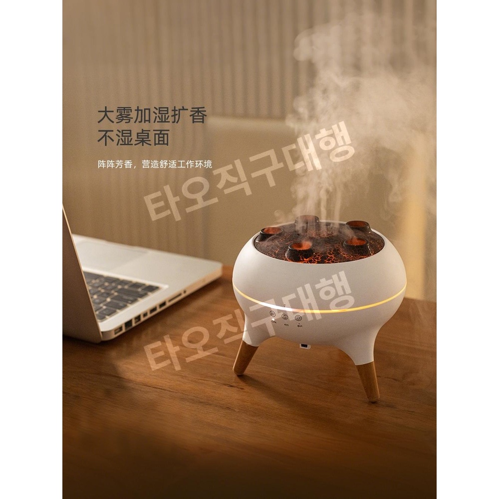 해파리가습기 소형 무드등 미니 책상 원룸 사무실 가정용 조명 가습기 저소음 침실 - 상세 이미지 4