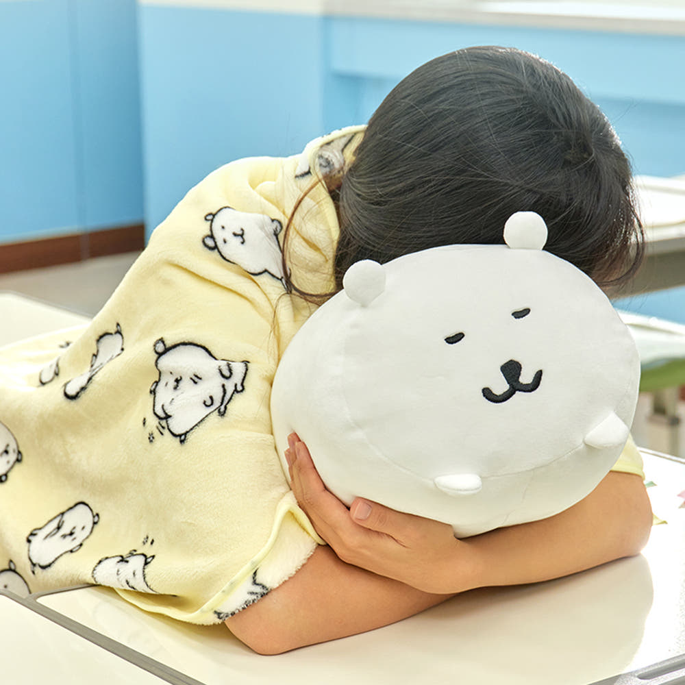 덕질메이트 담곰이 쿠션 패턴 담요 세트 극세사 봉제 인형