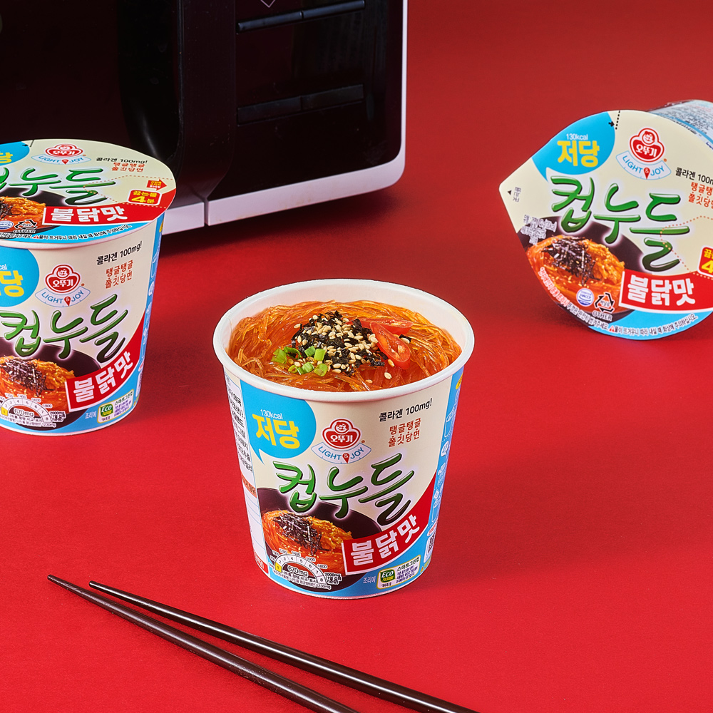 오뚜기 LIGHT&JOY 저당컵누들 불닭맛 42g 6개 이미지 2
