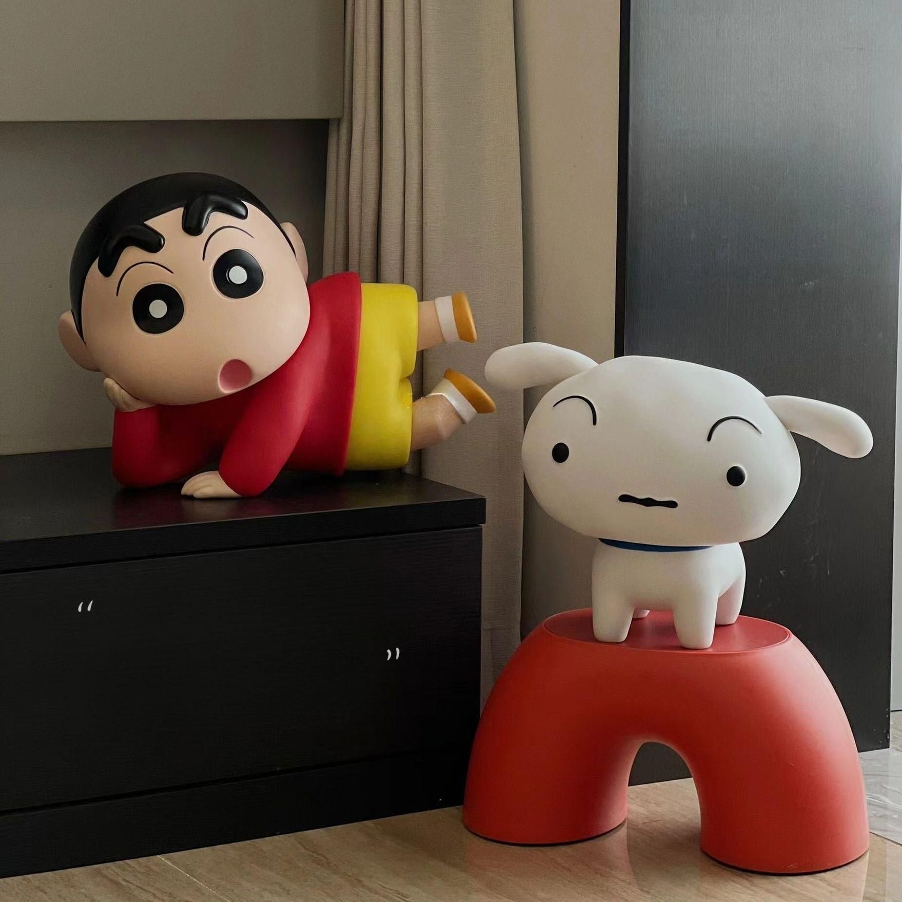 짱구 피규어 캐릭터 인형 장식 소품 컬렉션 선물 인테리어 42cm 클래식 모델 팔 움직임 - 상세 이미지 3
