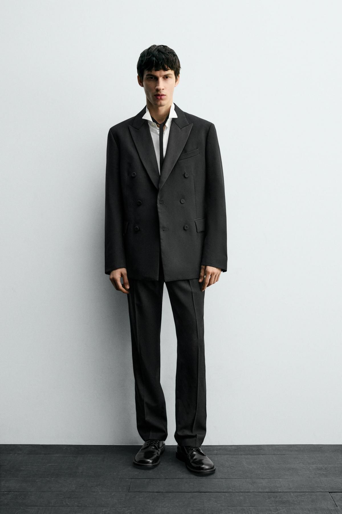 자라 더블브레스트 테일러드 디너 재킷 9378/004 BLACK - 상세 이미지 2