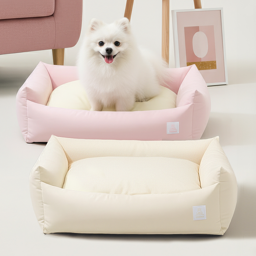 레토 강아지방석 프리미엄 대형 사각 쿠션 올커버 분리형 방석