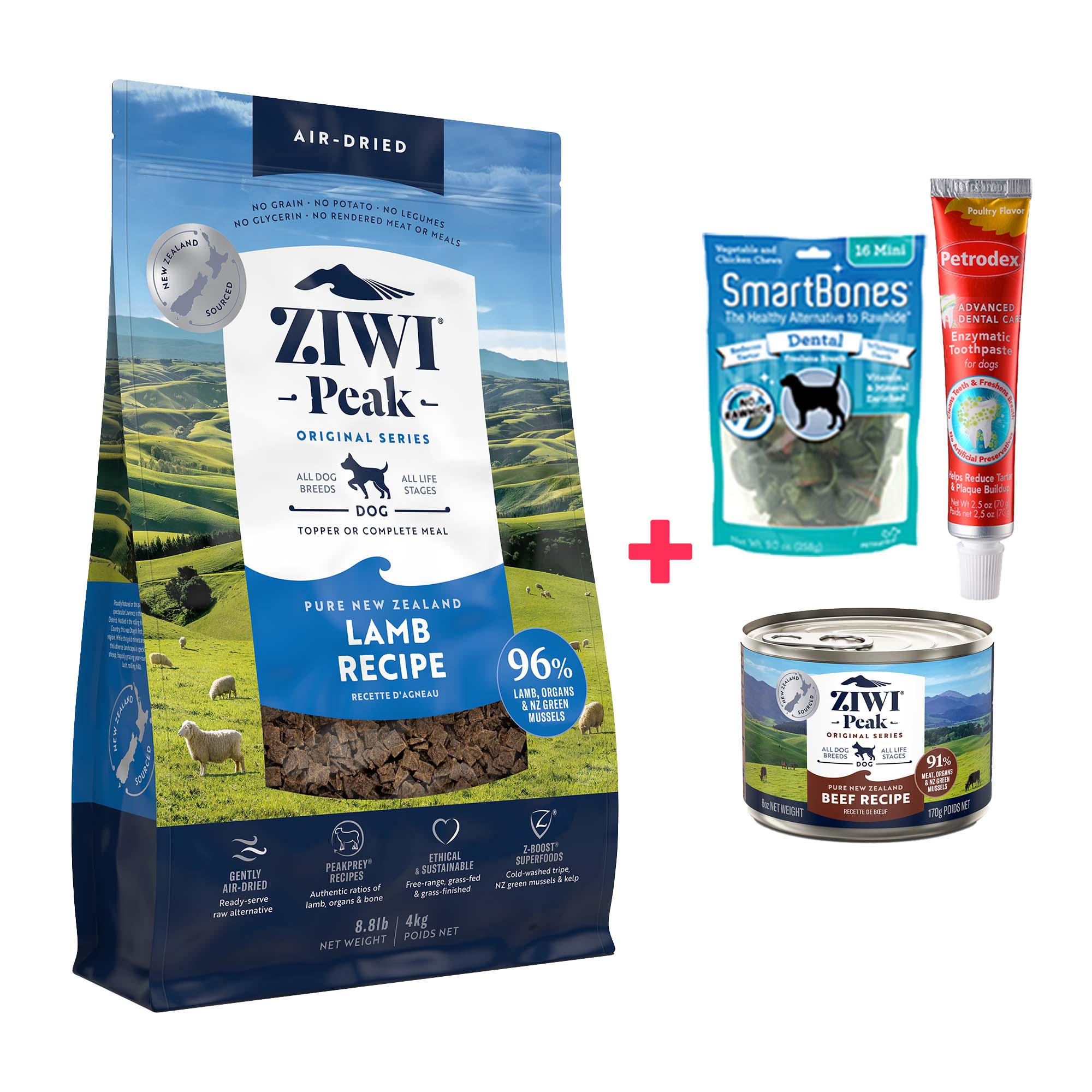 지위픽 오리지널 에어드라이 독 사료 양고기, 4kg, 1개