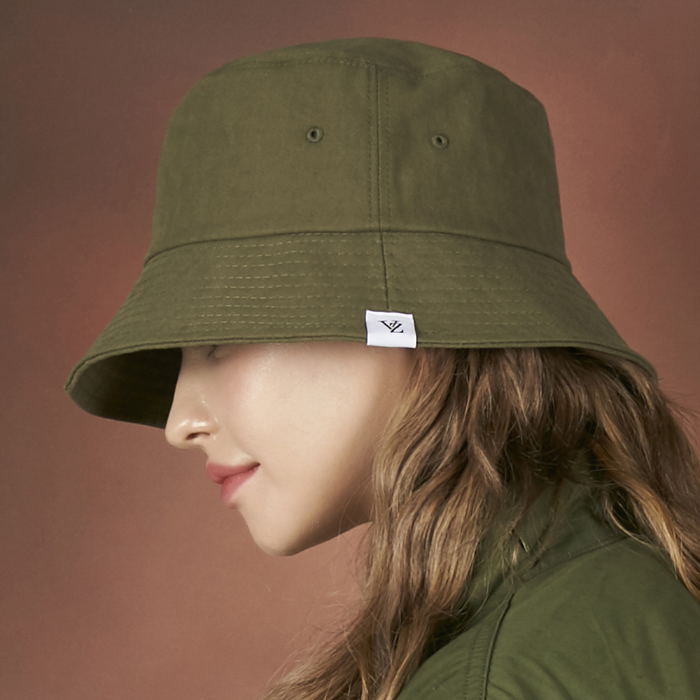 헤링본 라벨 버킷햇 (6 color)