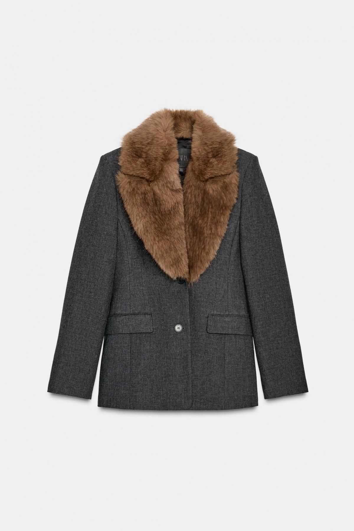 자라 퍼카라 테일러드핏 블레이저 9668/926 GREY MARL - 상품 이미지