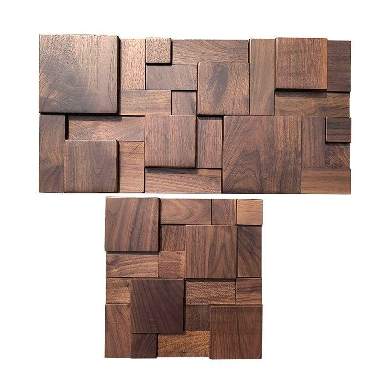 거실아트월 장식 디자인월 판넬 디자인벽 인테리어 경량 호두 무광 30x30cm 기타 사이즈 - 상품 이미지