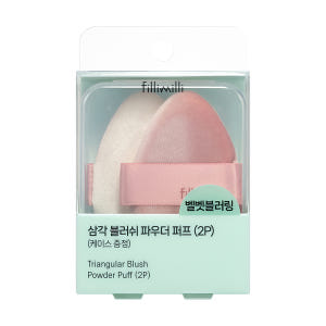 필리밀리 삼각블러쉬파우더퍼프 2개 (+케이스) 솔직 후기 | 피부 타입별 분석 - 상품 이미지 1