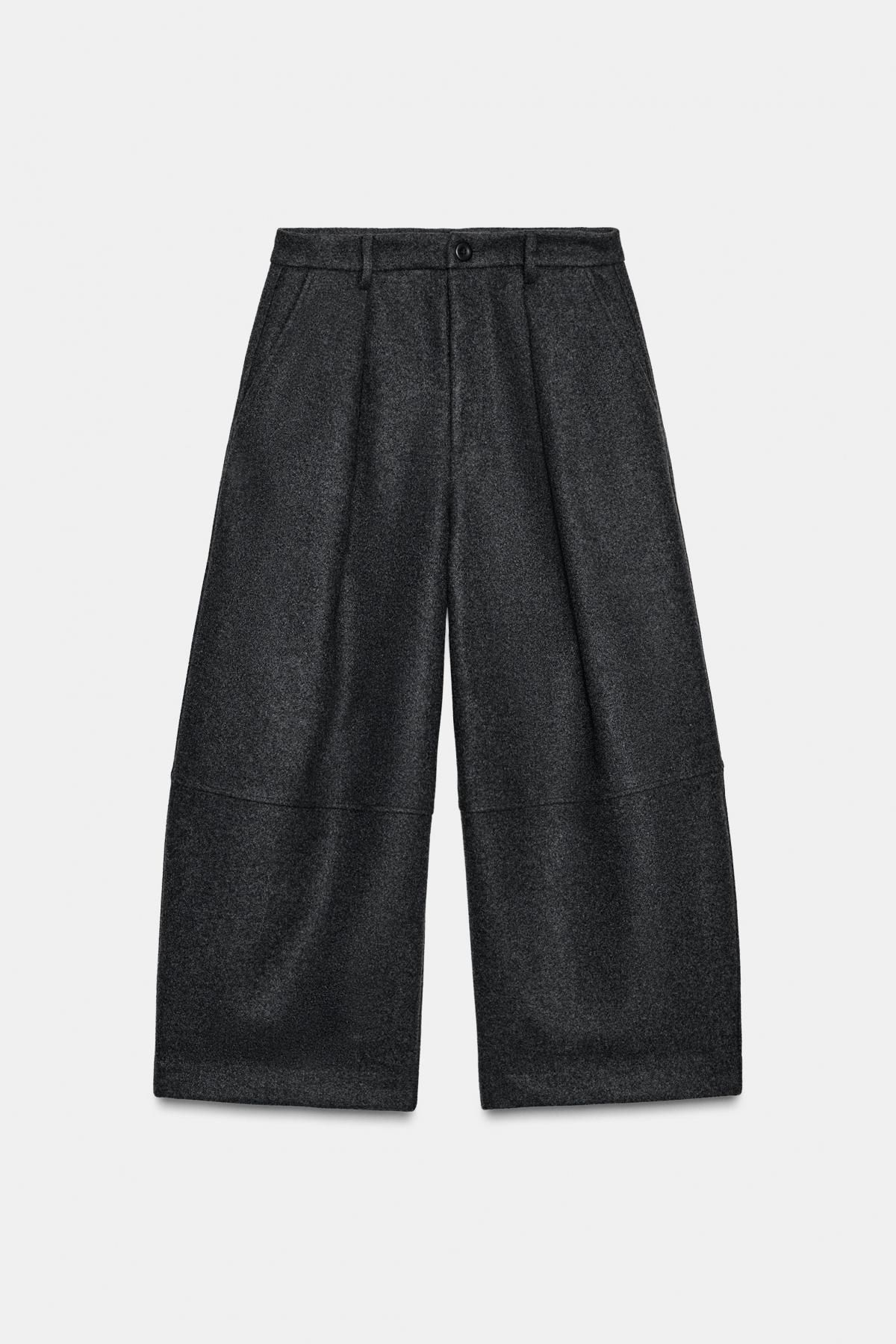 자라 와이드 테크니컬 벌룬 슬랙스 팬츠 1255/576 DARK GREY 이미지 7