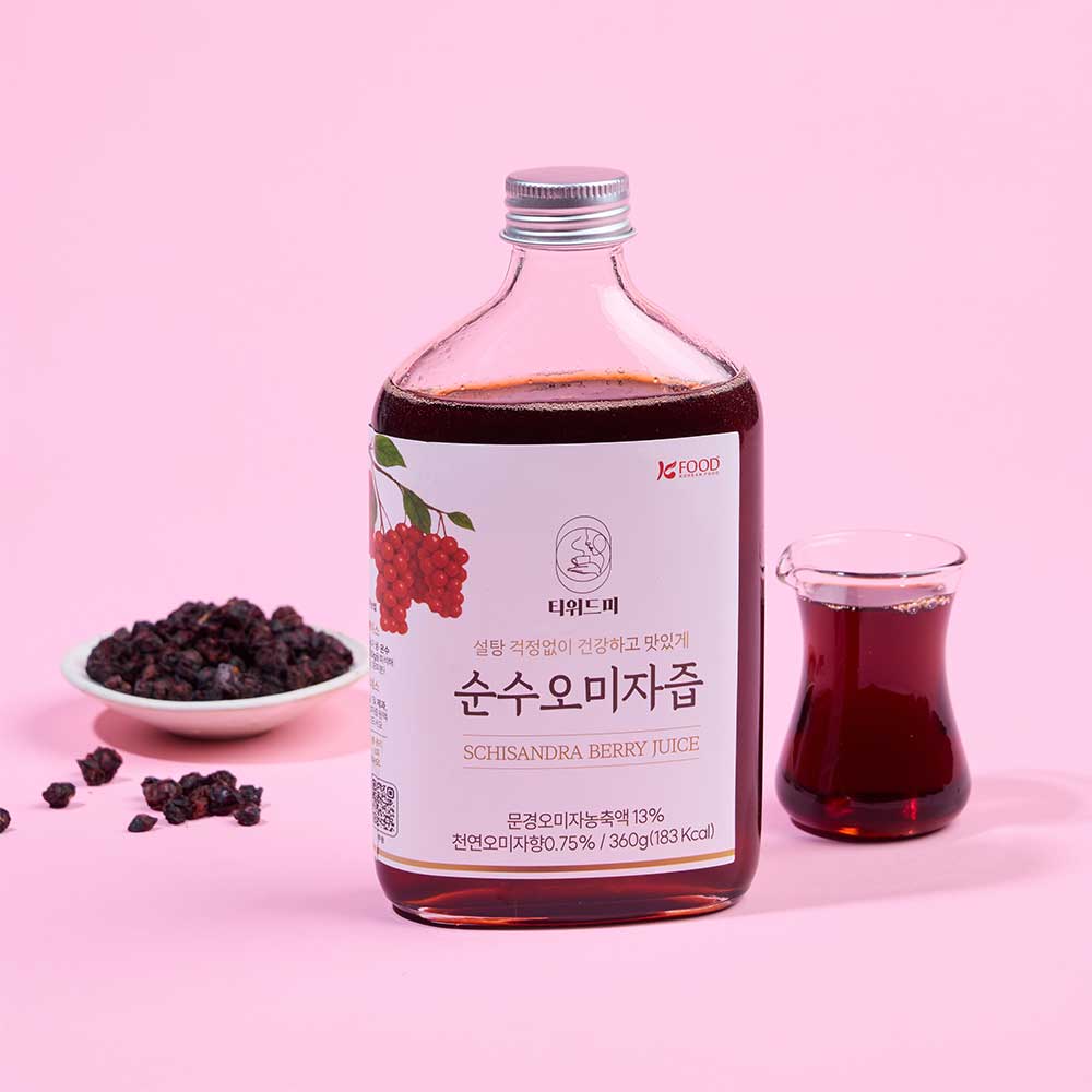 오미자청 문경 순수오미자즙 저당 티위드미 360g, 1개 - 상품 이미지