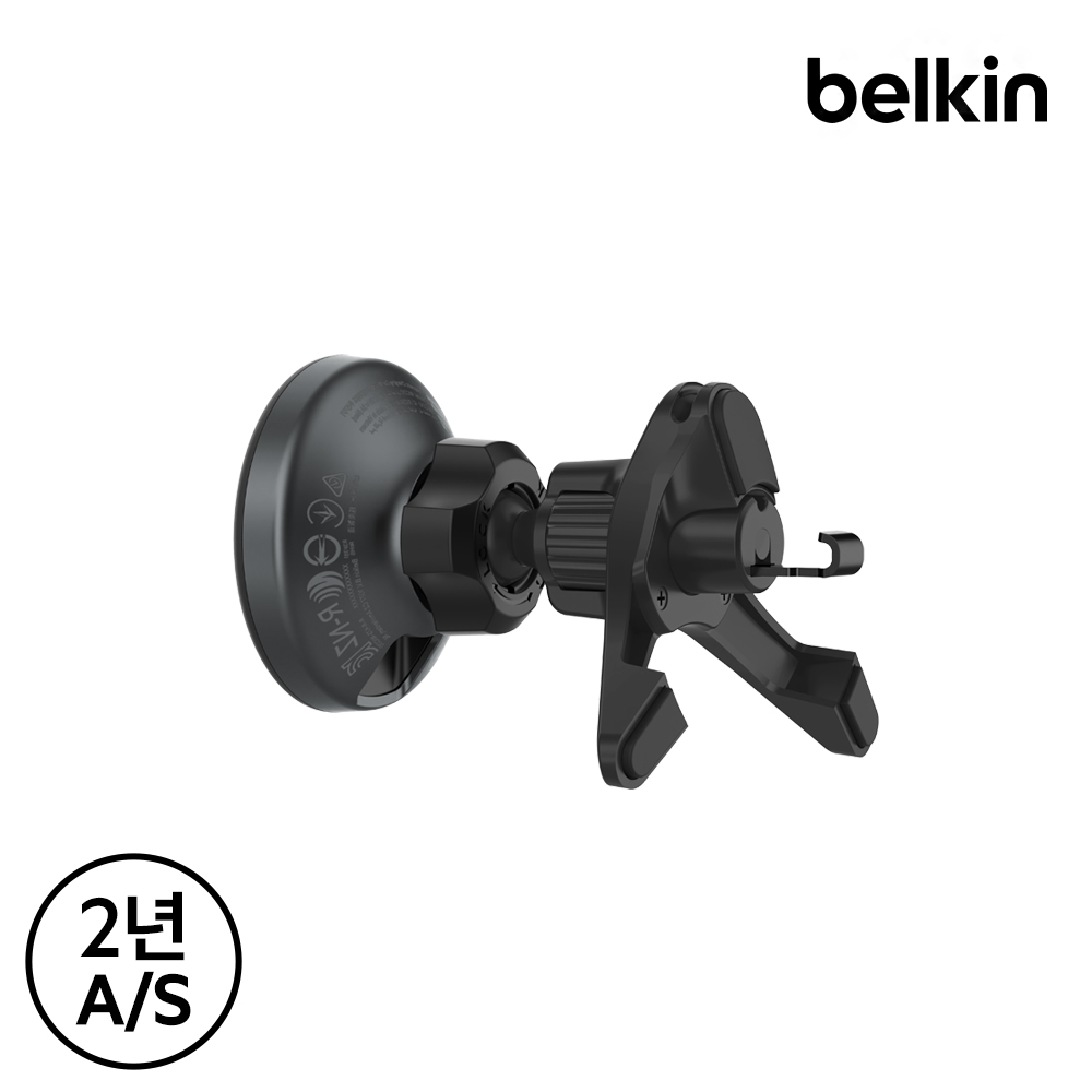 벨킨 Qi2 15W 차량용 고속 무선 충전기 송풍구 대시보드 호환 마그네틱 충전 거치대 WIC012