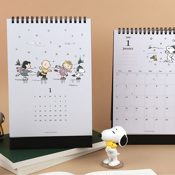 피너츠 2026년 스누피 달력 26년 캐릭터 데스크캘린더 귀여운 일러스트 탁상달력 이미지 8