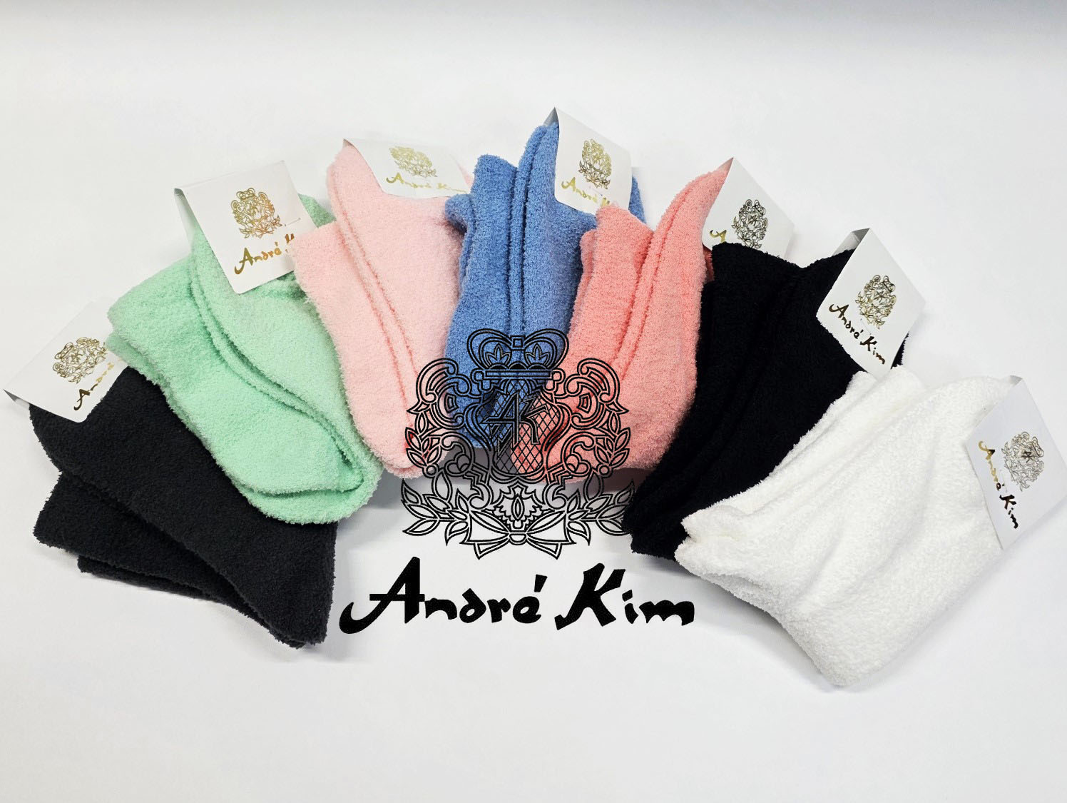 앙드레김 여성 남성  프리미엄 수면 보온 발목 양말 5켤레