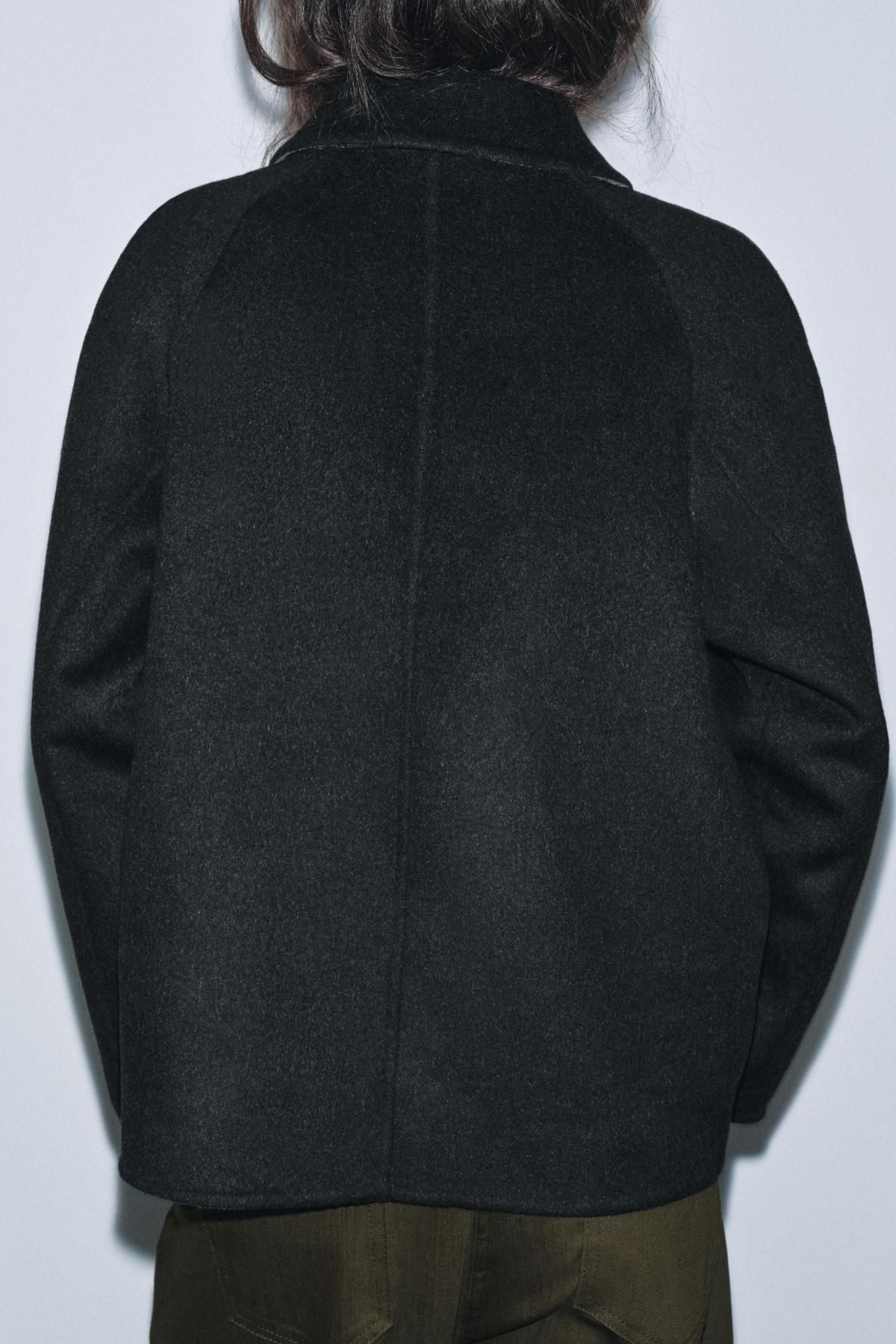 자라 클래식 울블렌드 테일러드 재킷 8491/840 BLACK - 상세 이미지 5