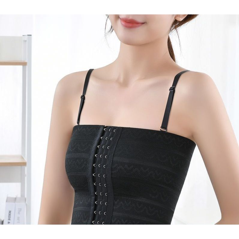 흉곽코르셋 다이어트복대 뱃살 프리미엄 복대 코르셋 블랙 스트랩 M (35-47.5kg) - 상품 이미지