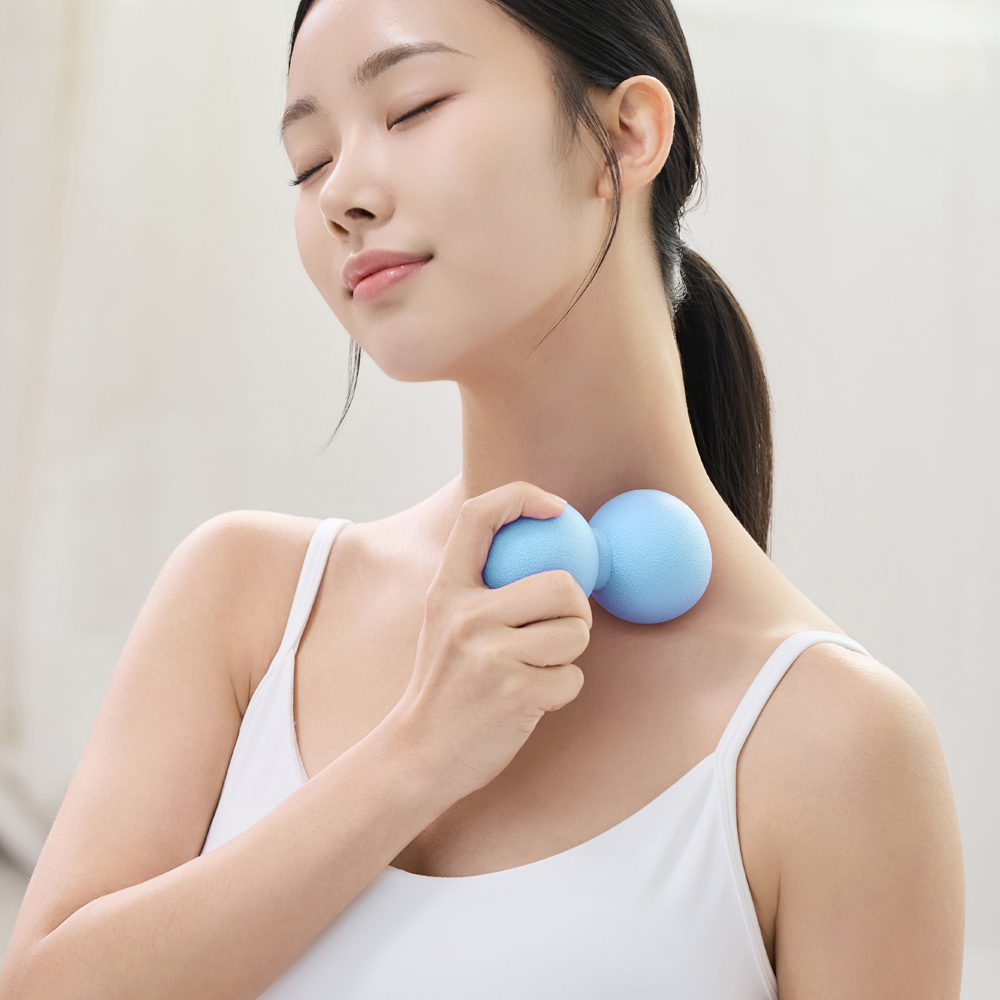 모매착 땅콩 마사지볼 더블 지압 볼 안마 뭉친 어깨 등 발바닥 요가 마사지공 이미지 6