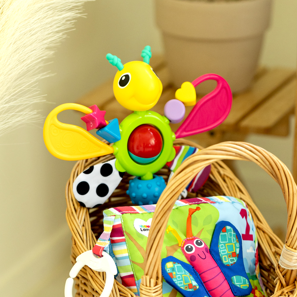 라마즈 나비 흡착 회전 딸랑이 신생아 백일 돌아기 장난감 이유식 필수템