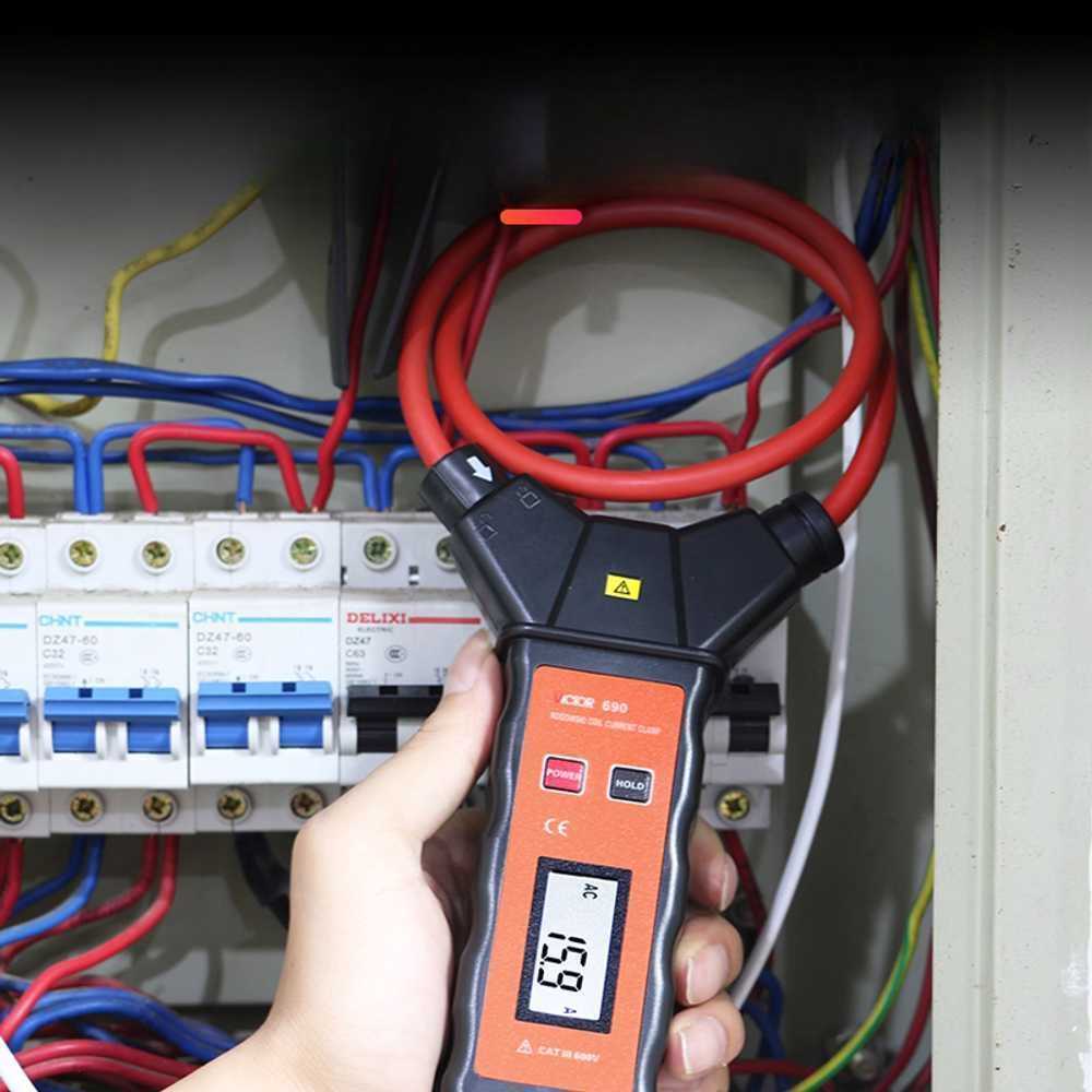 전류 측정기 클램프 테스터 휴대용 디지털 멀티미터 VC690A (AC 0.1A-10000A) - 상세 이미지 4