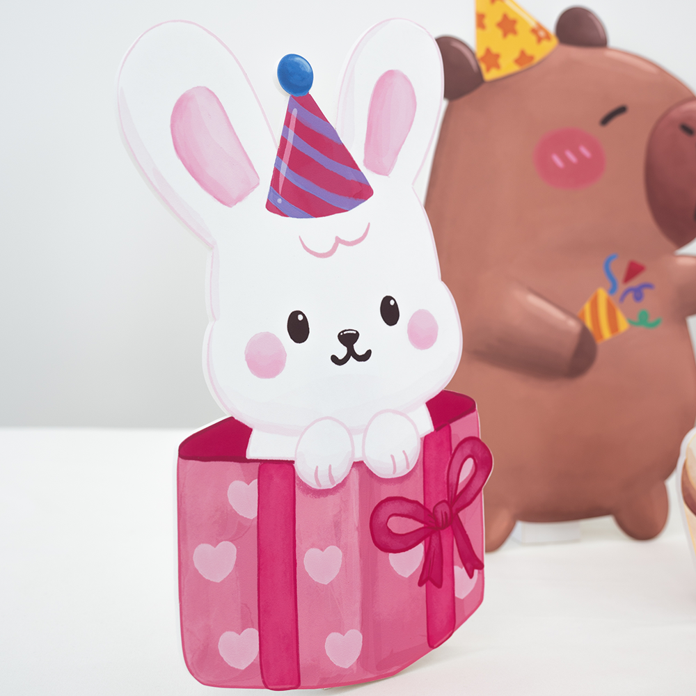 [미소쌤] 카피바라 파티 포토존 생일 기념일 행사 환경구성 데코 소품 - 상세 이미지 4