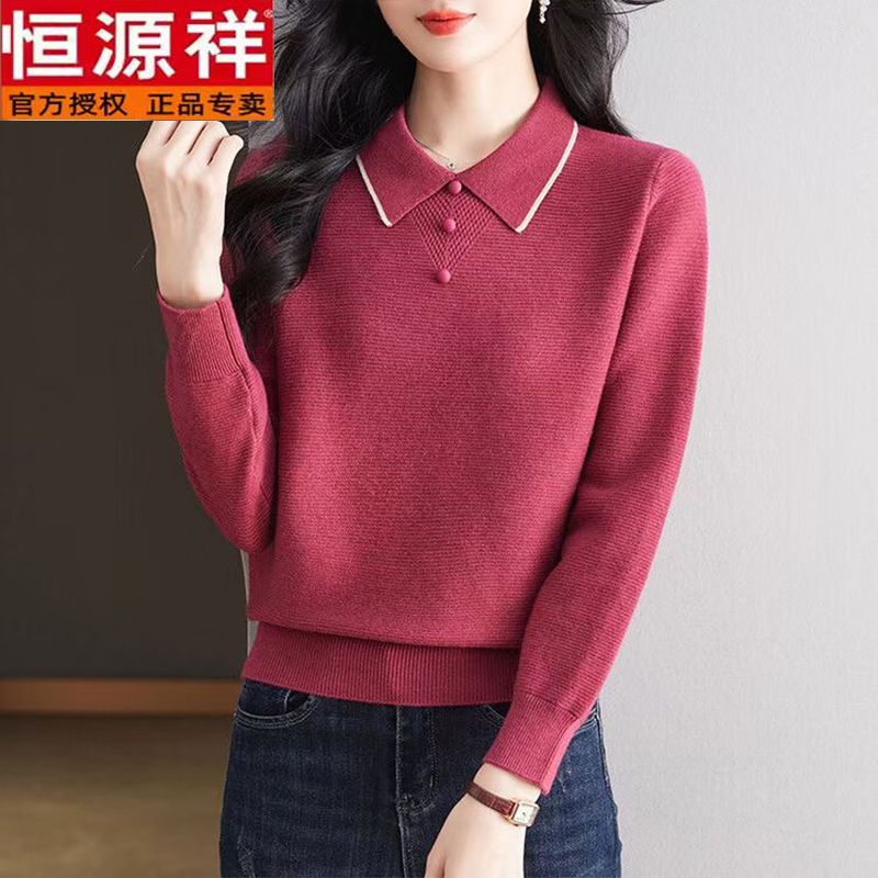 엄마 중년 티 데일리 여성 고급 빅사이즈 60대 가을 상견례 낙타 S (42.5-50kg) 이미지 6