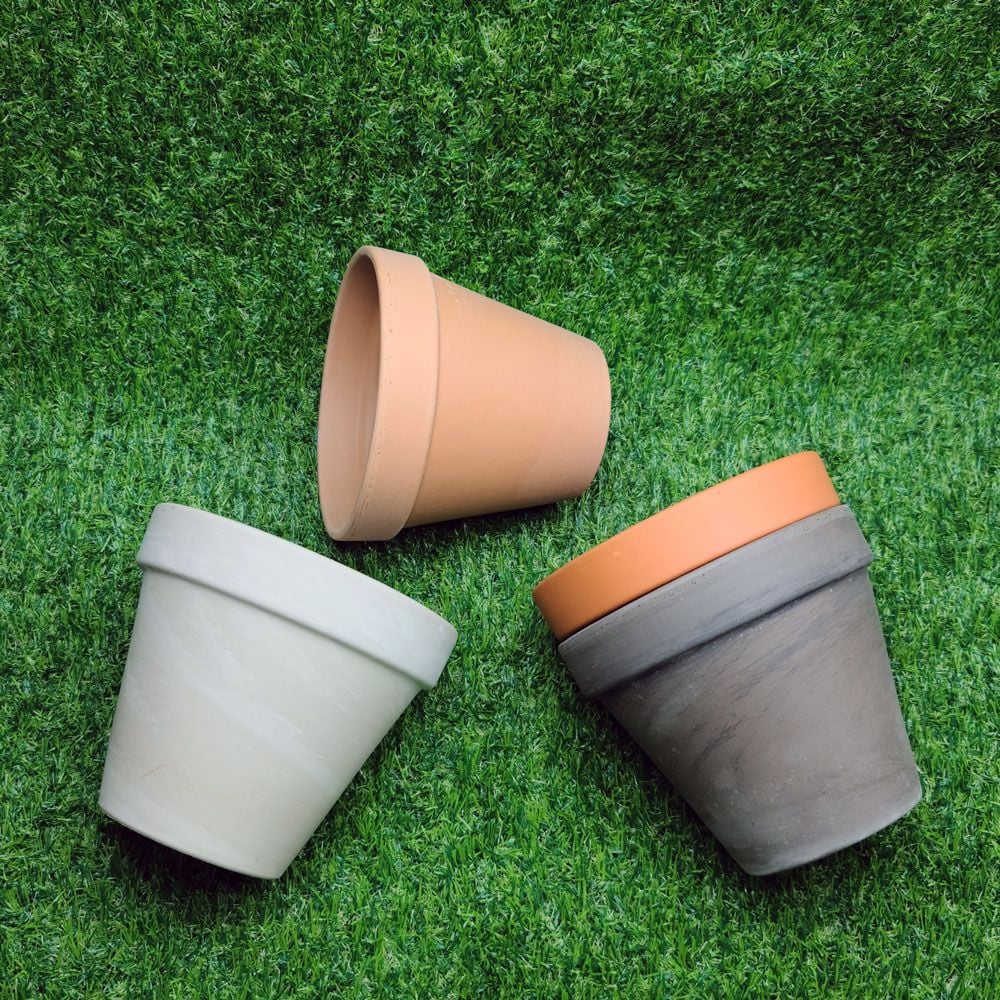 베하몰 독일 표준형 토분 18x15cm 엔티크(살구색) - 상품 이미지