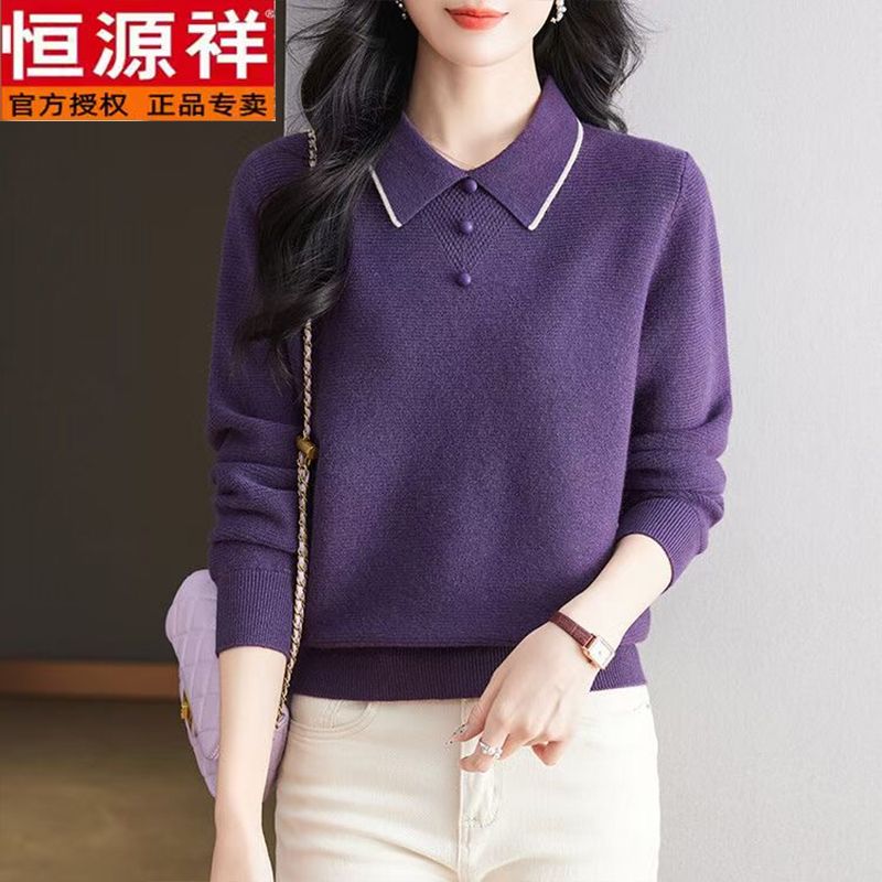 엄마 중년 티 데일리 여성 고급 빅사이즈 60대 가을 상견례 낙타 S (42.5-50kg) - 상세 이미지 5