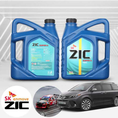 토요타 시에나 2세대 (04-06) 3.3 ZIC 지크 SUPER A 부동액 3L 1병 냉각수 자동차 엔진부동액 녹방지 고성능 EG 쿨런트