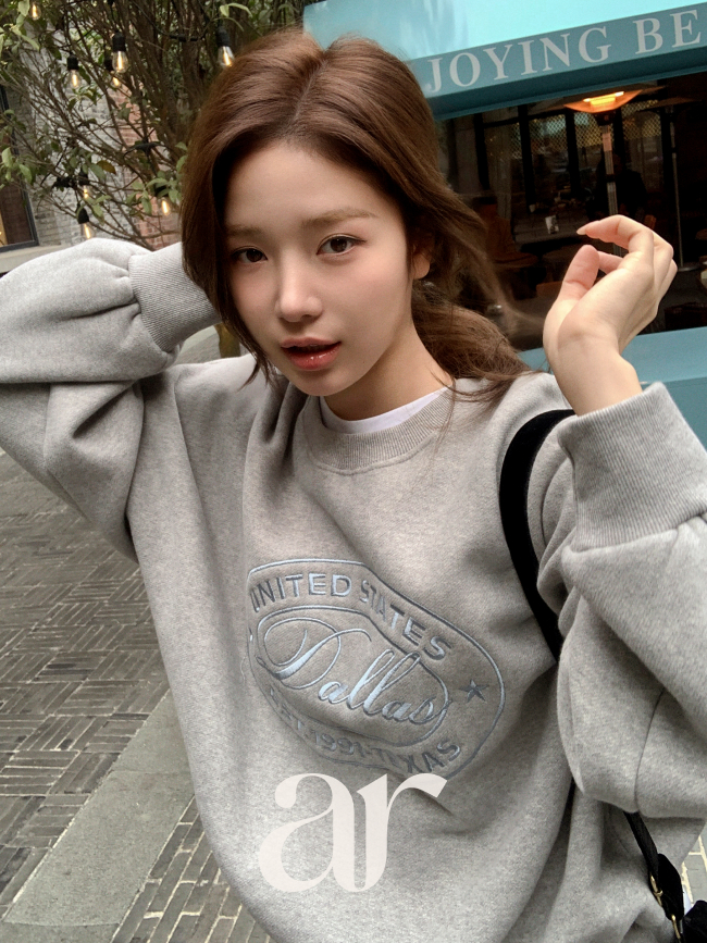 양기모 레터링 자수 맨투맨 ts4772 - 상세 이미지 2