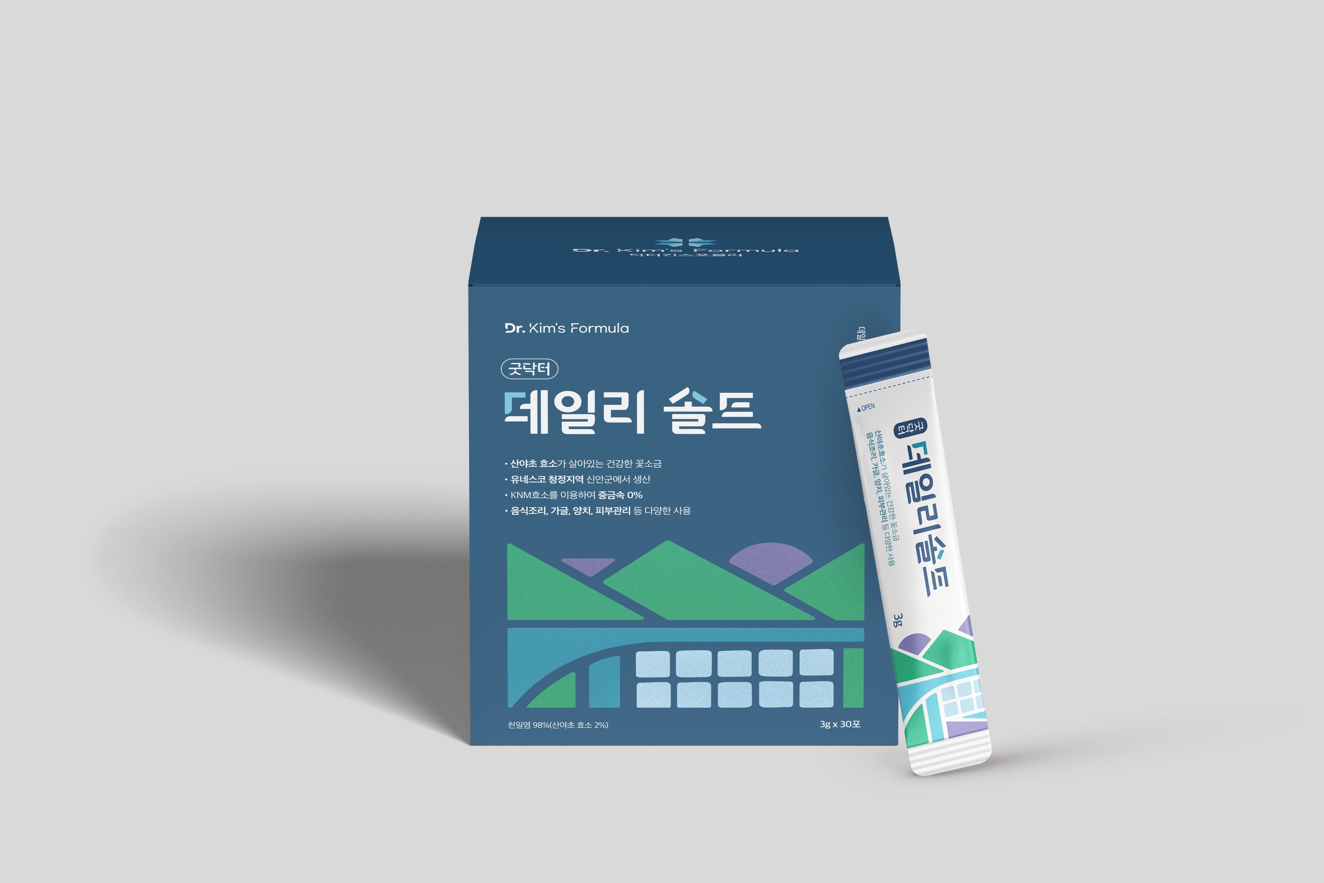굿닥터 데일리솔트 누가의원 김태균 명품 아침 공복 미네랄 소금 30포 90g, 1개 이미지 2