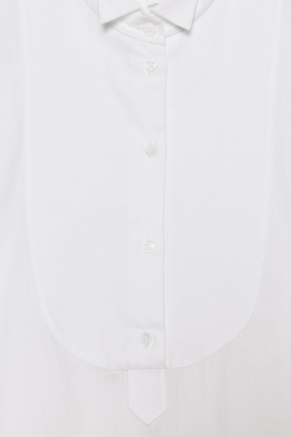 자라 코튼 포플린 빕 디테일 셔츠 9845/698 WHITE 이미지 7