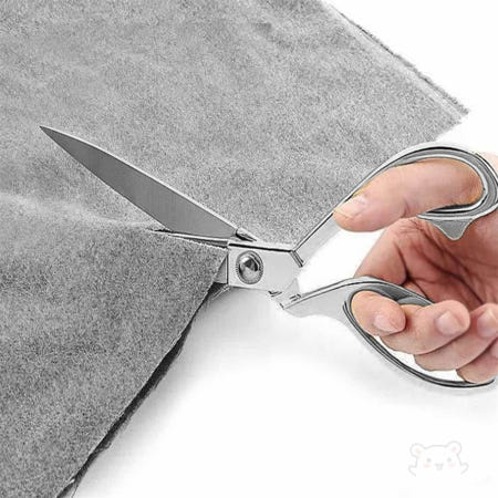 YWstore 실버 스텐 원단 재단가위 20cm 재단용품 제단가위