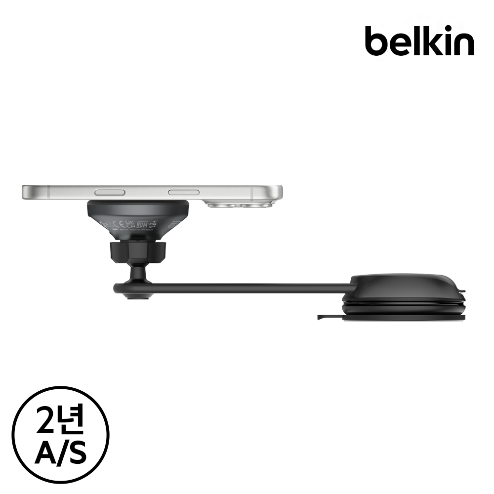 벨킨 Qi2 15W 차량용 고속 무선 충전기 송풍구 대시보드 호환 마그네틱 충전 거치대 WIC012