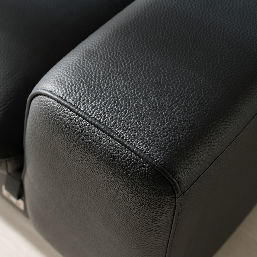 보루네오 베로나 이태리 통가죽 천연면피 소가죽 소파 3.5인용+스툴